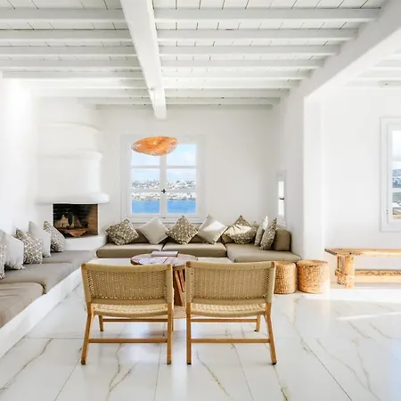 Aquileria Seaview Pool - Seven Bedrooms Villa Mykonos Town