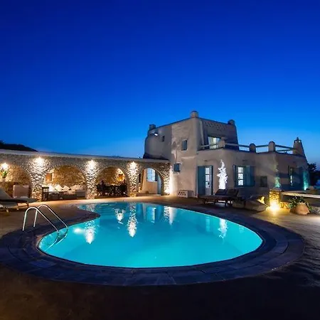 Aquileria Seaview Pool - Seven Bedrooms Villa Mykonos Town
