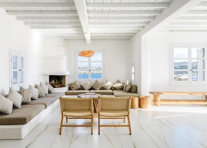 Aquileria Seaview Pool - Seven Bedrooms Вилла Mykonos Town