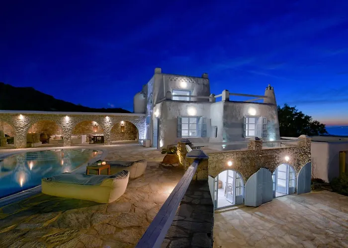 Villa Aquileria Seaview Pool - Seven Bedrooms Mykonos Town